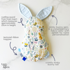 Mini Travel Bunny sensory bean bag