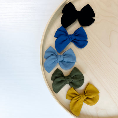 Bow-tiful hand-tied linen bow