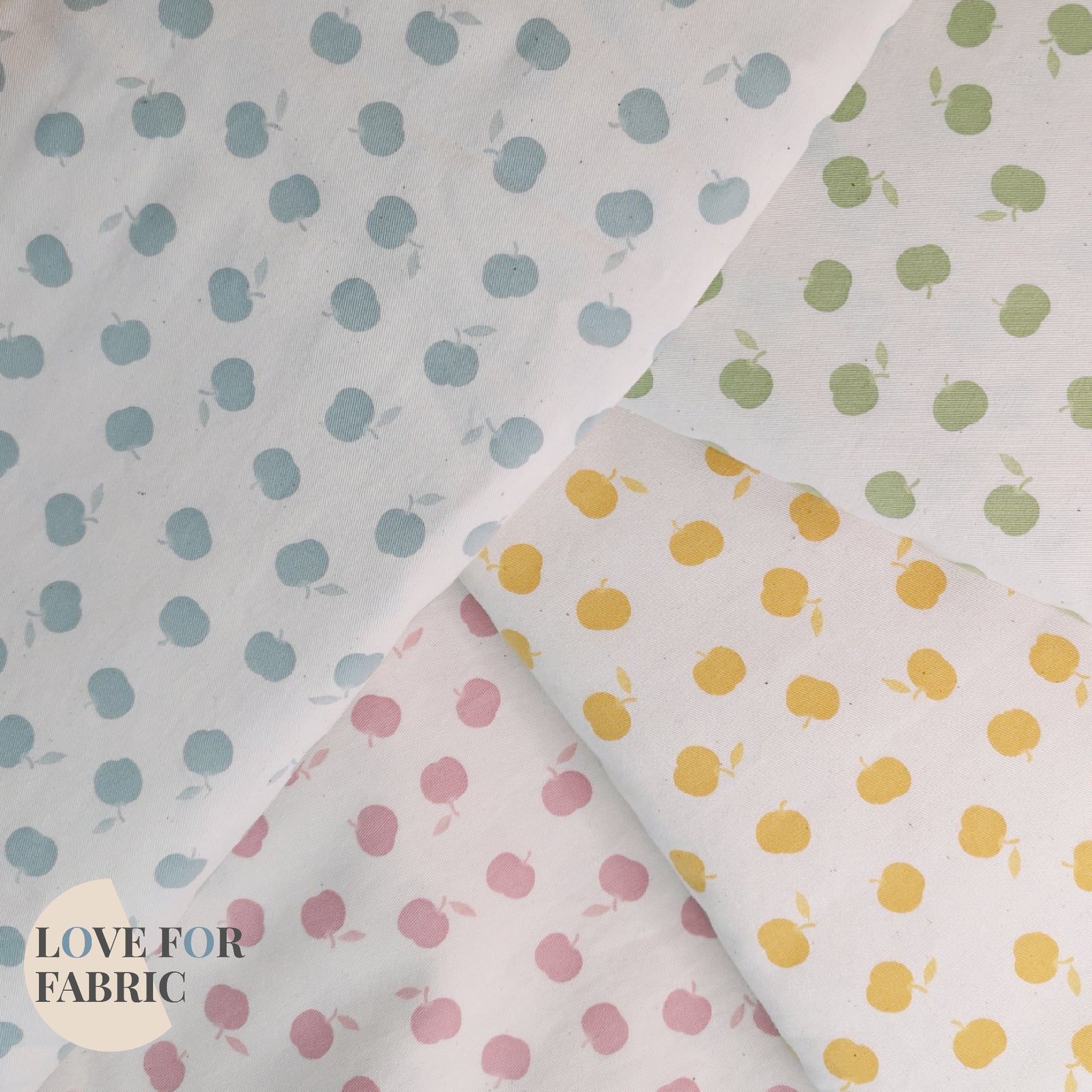 Lightweight Soft Cotton Twill Fabric 30s - Apple