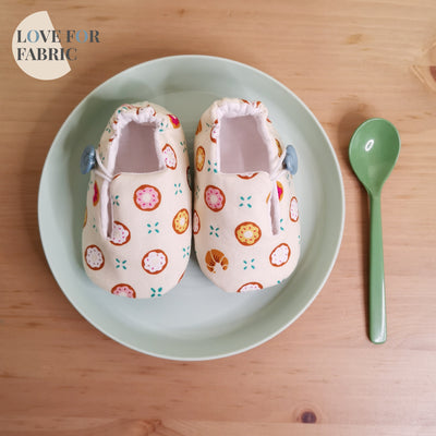 Soft Soles Baby Shoes - Button me up series, Design A-3